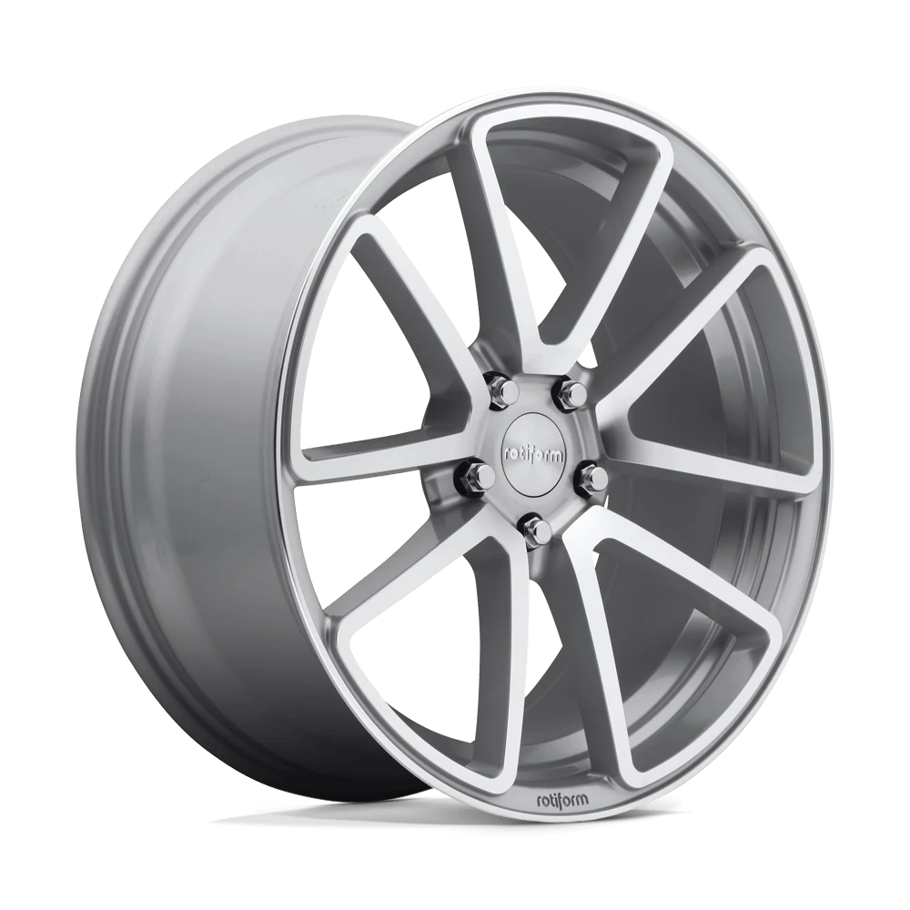 Rotiform 1PC R120 SPF 18X8.5 35 5X100/5X100 GLOSS SILVER MACHINED