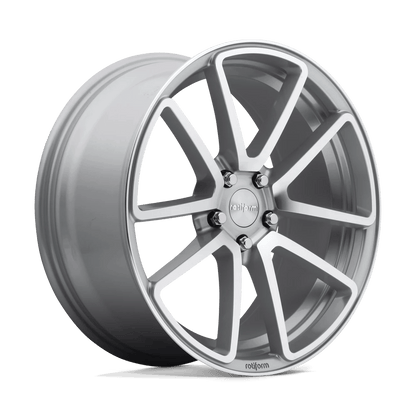 Rotiform 1PC R120 SPF 18X8.5 35 5X100/5X100 GLOSS SILVER MACHINED