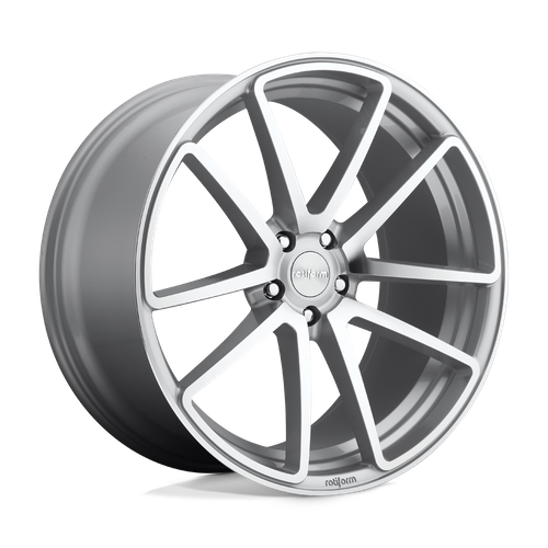Rotiform 1PC R120 SPF 18X8.5 35 5X100/5X100 GLOSS SILVER MACHINED