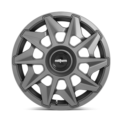 Rotiform 1PC R128 CVT 19X8.5 35 5X112/5X120 MATTE ANTHRACITE