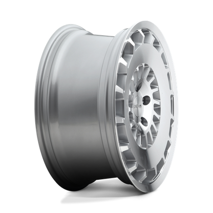 Rotiform 1PC R135 CCV 18X8.5 35 5X112/5X112 GLOSS SILVER MACHINED