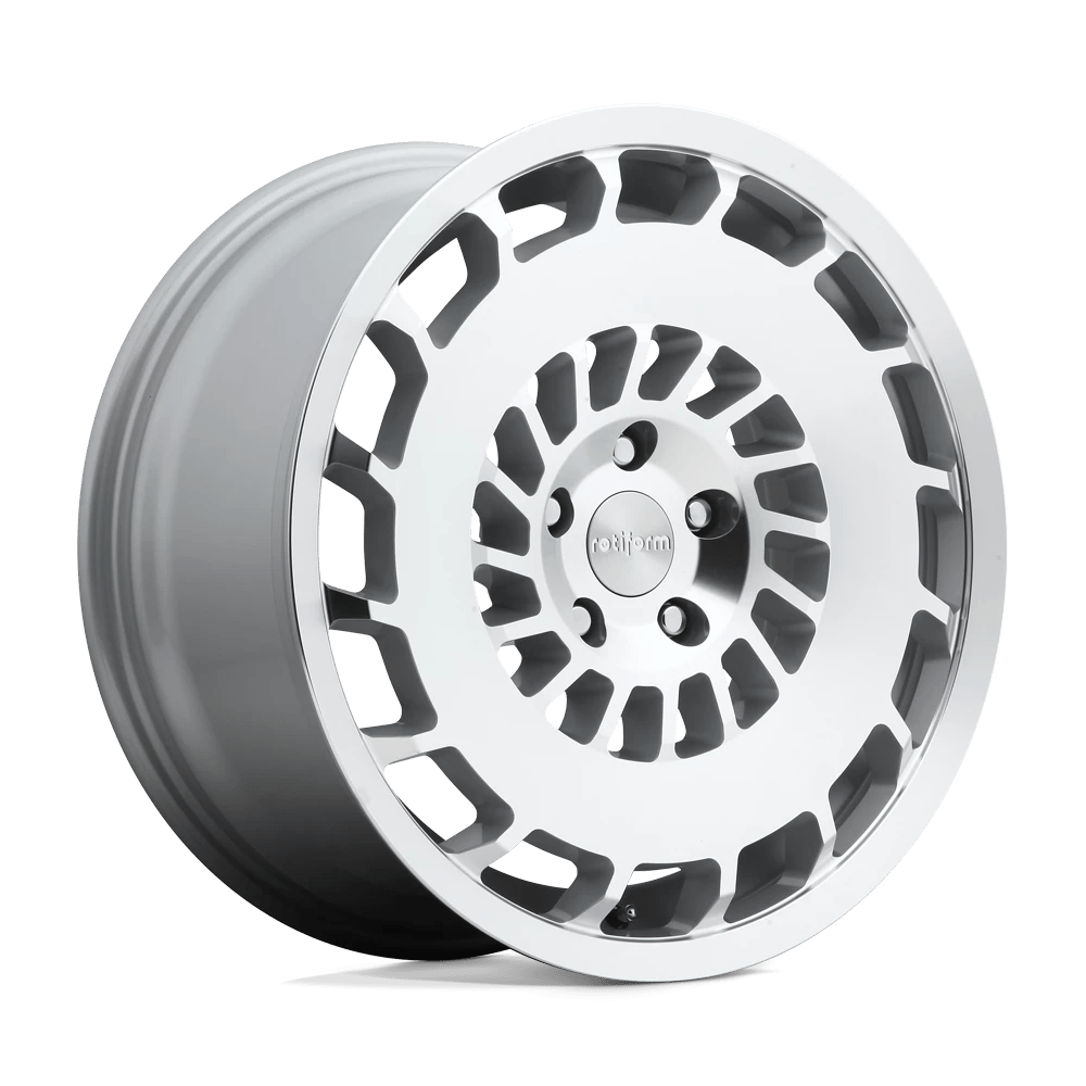Rotiform 1PC R135 CCV 18X8.5 35 5X112/5X112 GLOSS SILVER MACHINED