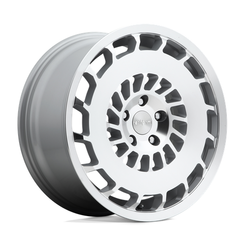 Rotiform 1PC R135 CCV 18X8.5 35 5X112/5X112 GLOSS SILVER MACHINED