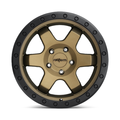 Rotiform 1PC R150 SIX-OR 17X9 1 5X127/5X5.0 MATTE BRONZE BLACK BEAD RING