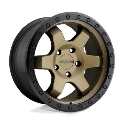 Rotiform 1PC R150 SIX-OR 17X9 1 5X127/5X5.0 MATTE BRONZE BLACK BEAD RING