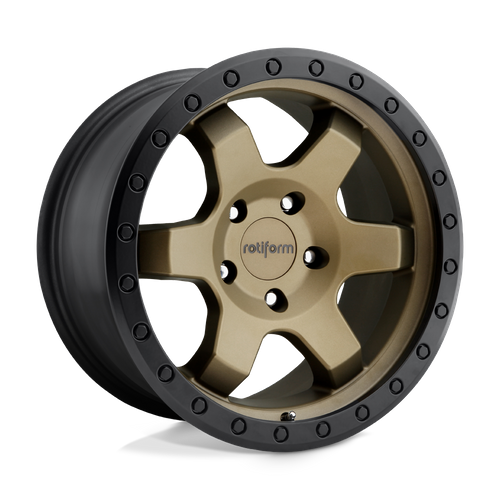 Rotiform 1PC R150 SIX-OR 17X9 1 5X127/5X5.0 MATTE BRONZE BLACK BEAD RING