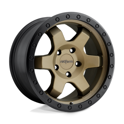 Rotiform 1PC R150 SIX-OR 17X9 1 5X127/5X5.0 MATTE BRONZE BLACK BEAD RING