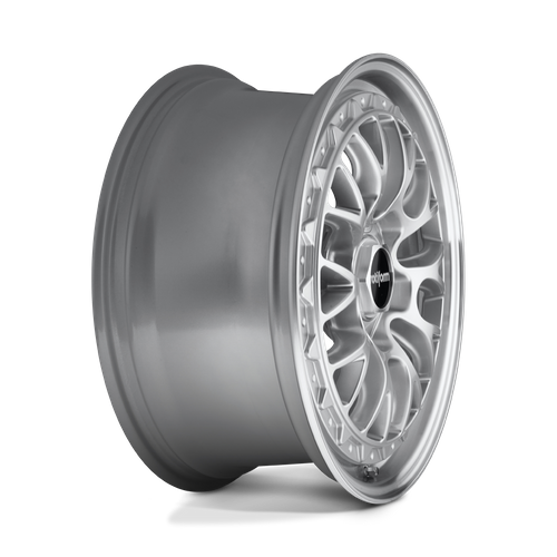 Rotiform 1PC R155 LSR 18X9.5 25 5X114.3/5X4.5 GLOSS SILVER MACHINED