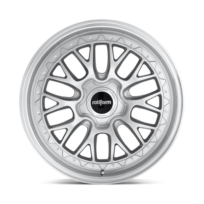 Rotiform 1PC R155 LSR 18X9.5 25 5X114.3/5X4.5 GLOSS SILVER MACHINED