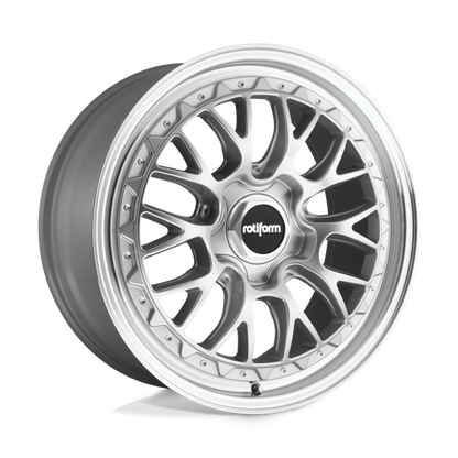Rotiform 1PC R155 LSR 19X8.5 45 5X112/5X112 GLOSS SILVER MACHINED