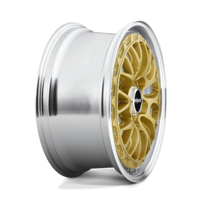 Rotiform 1PC R156 LSR 19X8.5 45 5X112/5X112 MATTE GOLD MACHINED