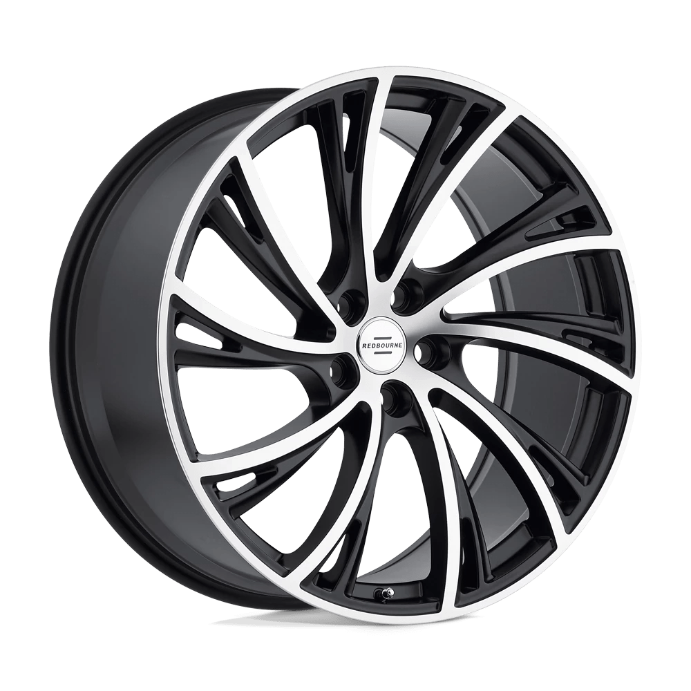 RedBourne NOBLE 20X9.5 32 5X120/5X4.72 MATTE BLACK W/ MATTE MACHINED FACE