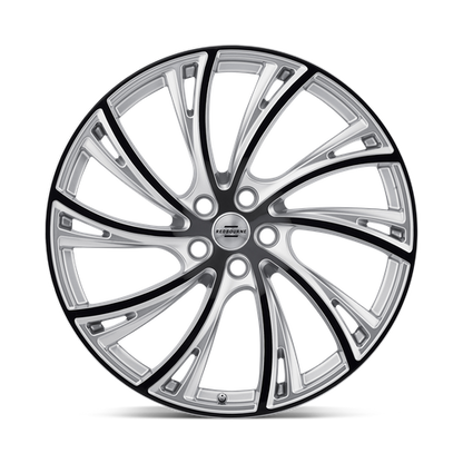 RedBourne NOBLE 22X10 37 5X120/5X4.72 GLOSS TITANIUM W/ GLOSS BLACK FACE