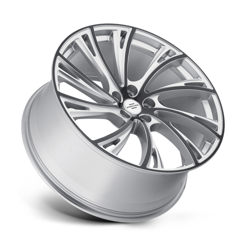 RedBourne NOBLE 22X10 37 5X120/5X4.72 GLOSS TITANIUM W/ GLOSS BLACK FACE