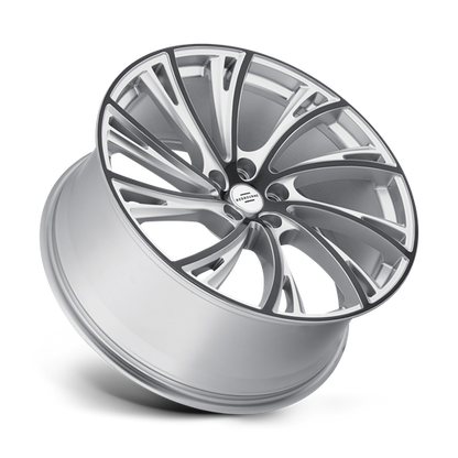 RedBourne NOBLE 22X10 37 5X120/5X4.72 GLOSS TITANIUM W/ GLOSS BLACK FACE