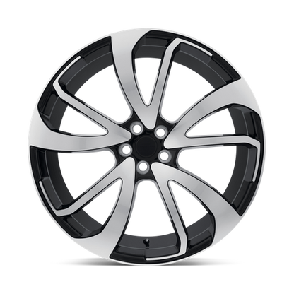 RedBourne VINCENT 22X10.5 32 5X120/5X4.72 GLOSS BLACK W/ MIRROR CUT FACE - DIRECTIONAL