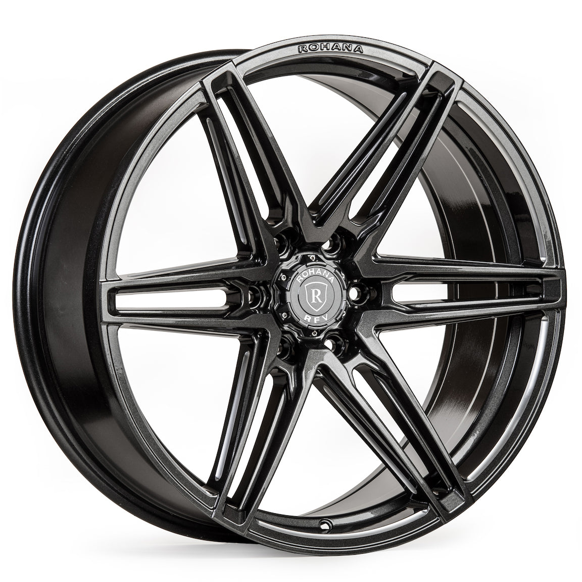 Rohana RFV1 Wheel, 22x9.5, 6-139, 22, Gloss Graphite - RFV122956139GG22