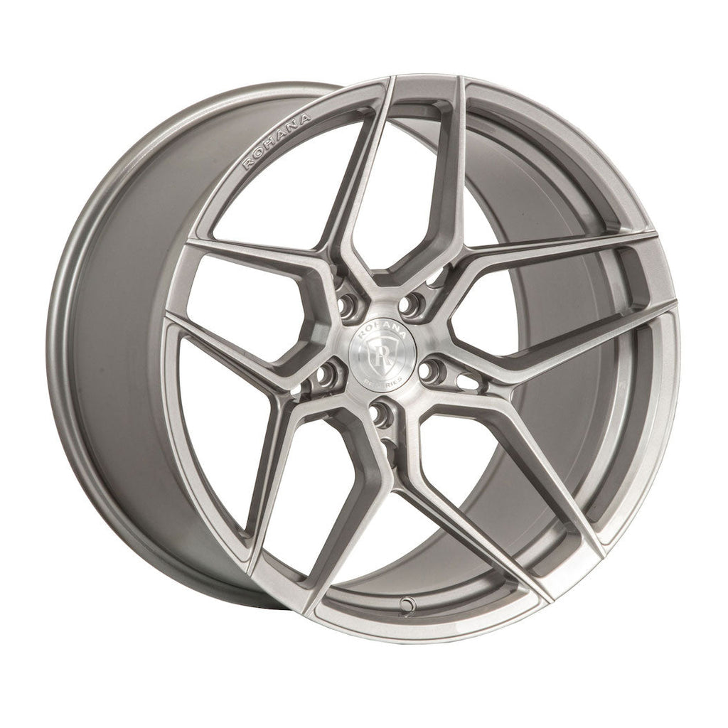 Rohana RFX11 Wheel, 20X9, 5-114.3, +22, Brushed Titanium - RFX11209511 ...