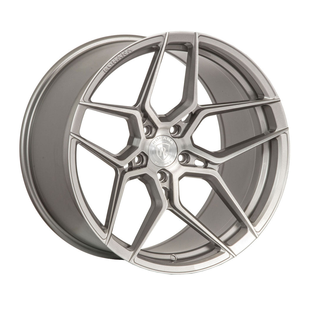 Rohana RFX11 Wheel, 20X11, 5-120, +28, Brushed Titanium - RFX1120115120BT28
