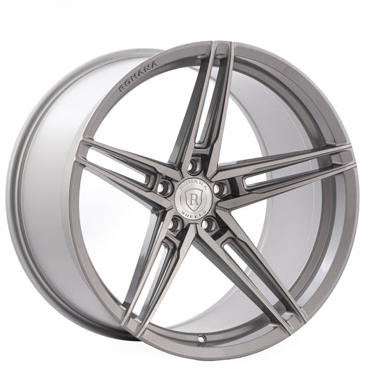 Rohana RFX15 Wheel, 20X10, 5-112, +45, Brushed Titanium - RFX1520105112BT45
