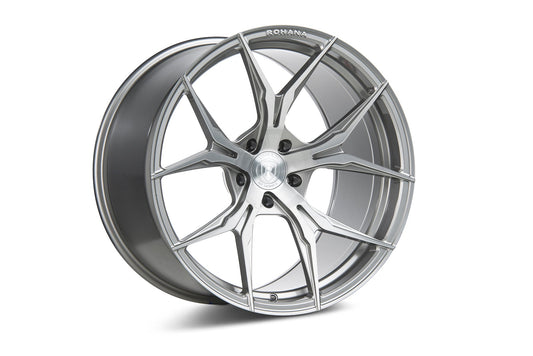 Rohana RFX5 Wheel, 22X10.5, 5-112, +28, Brushed Titanium - RFX5221055112BT28