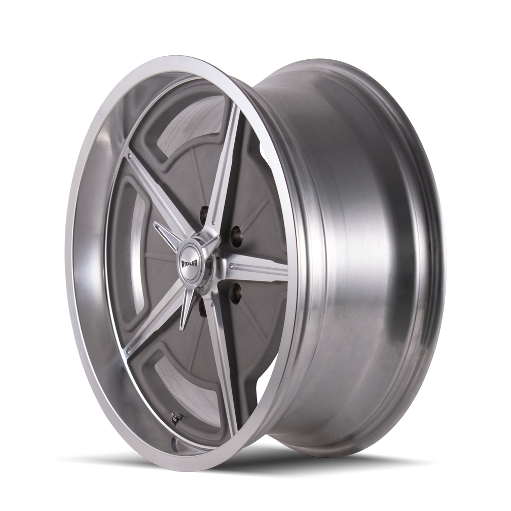 RIDLER 605 18X9.5 0 5x139.7 MACHINED SPOKES & LIP