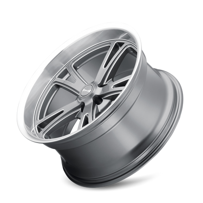 RIDLER 606 18X8 0 5x127 GREY W/MACHINED LIP