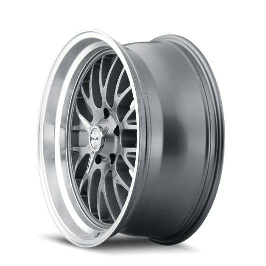 RIDLER 607 607 18X8 0 5x127 GREY W/MACHINED LIP