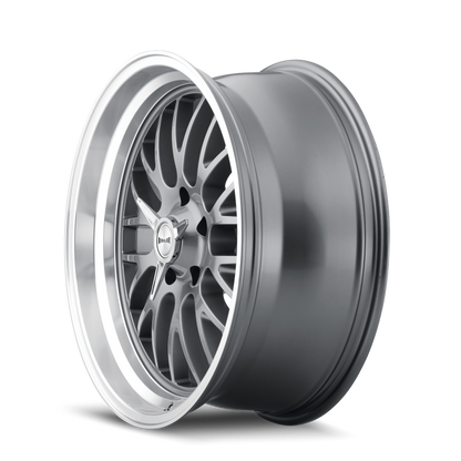 RIDLER 607 607 18X8 0 5x114.3 GREY W/MACHINED LIP