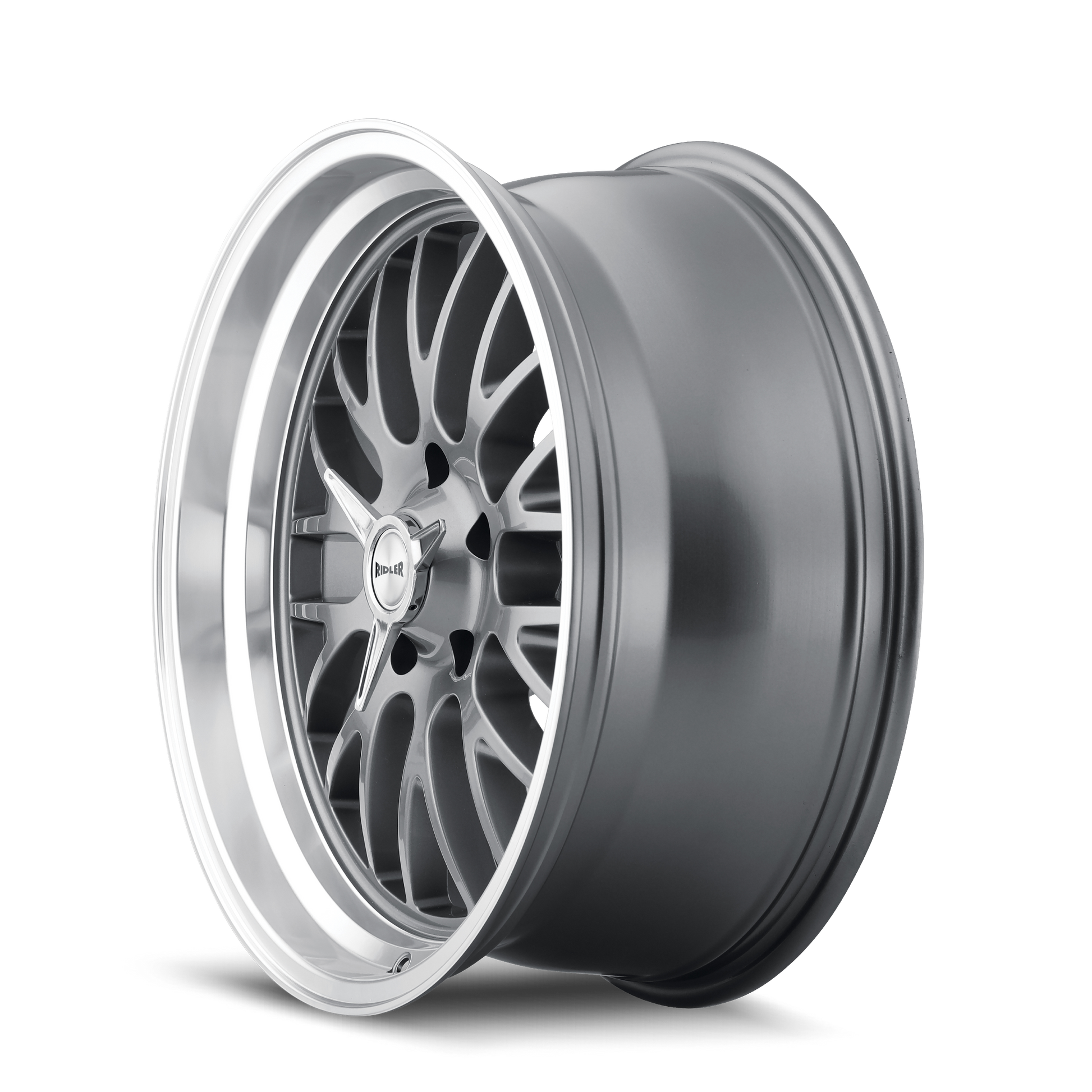 RIDLER 607 607 18X8 0 5x114.3 GREY W/MACHINED LIP