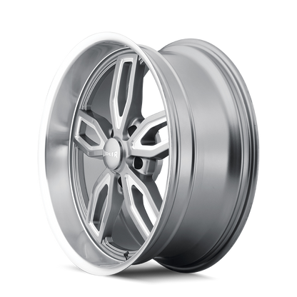 RIDLER 608 20x8.5 0 5x127 GREY W/ MILLED SPOKES & DIAMOND LIP