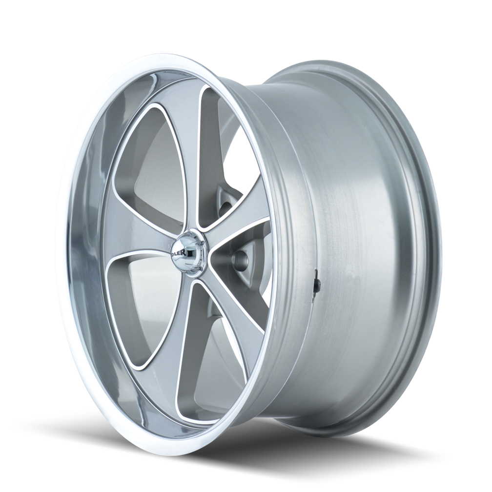 RIDLER 645 18X9.5 0 5x139.7 GREY W/MACHINED LIP