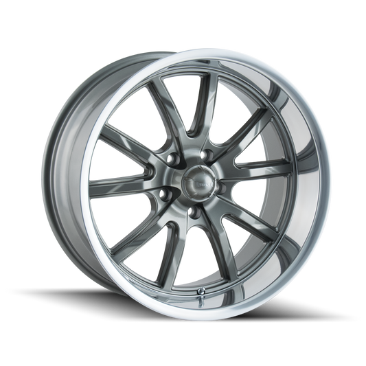 RIDLER 650 650 17X8 0 5x120.65 GREY/POLISHED LIP