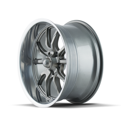 RIDLER 650 650 17X7 0 5x120.65 GREY/POLISHED LIP
