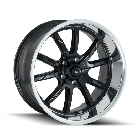 RIDLER 650 650 18X8 0 5x114.3 MATTE BLACK/POLISHED LIP