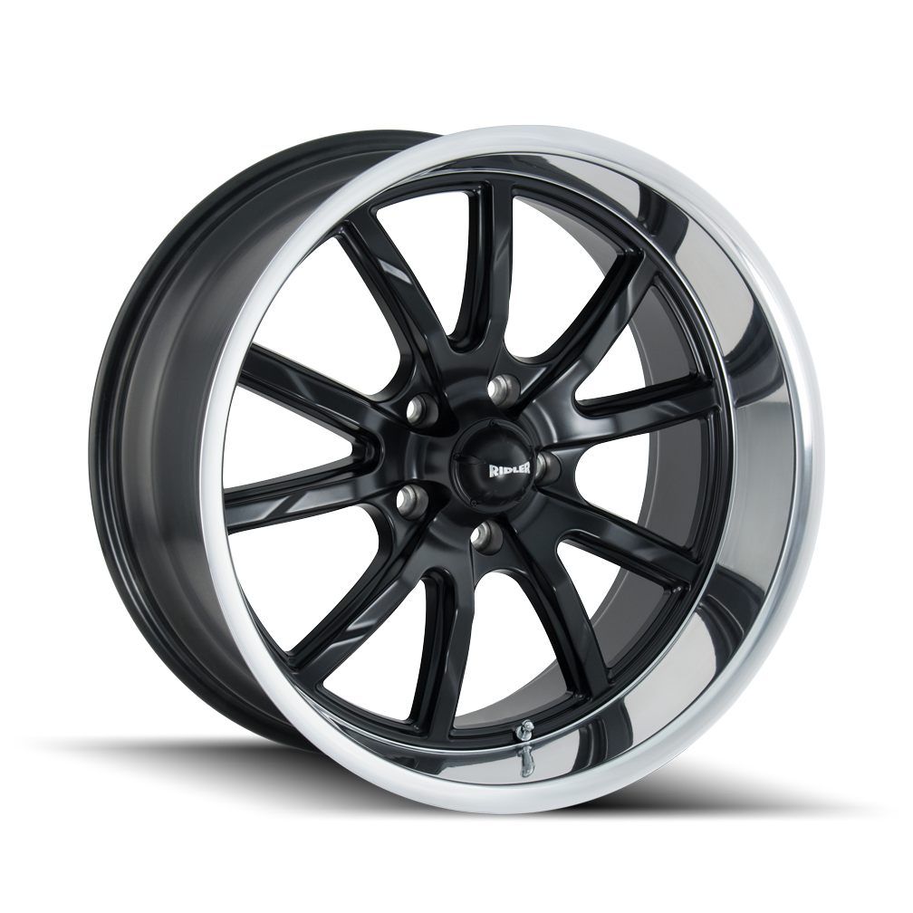 RIDLER 650 650 17X7 0 5x120.65 MATTE BLACK/POLISHED LIP