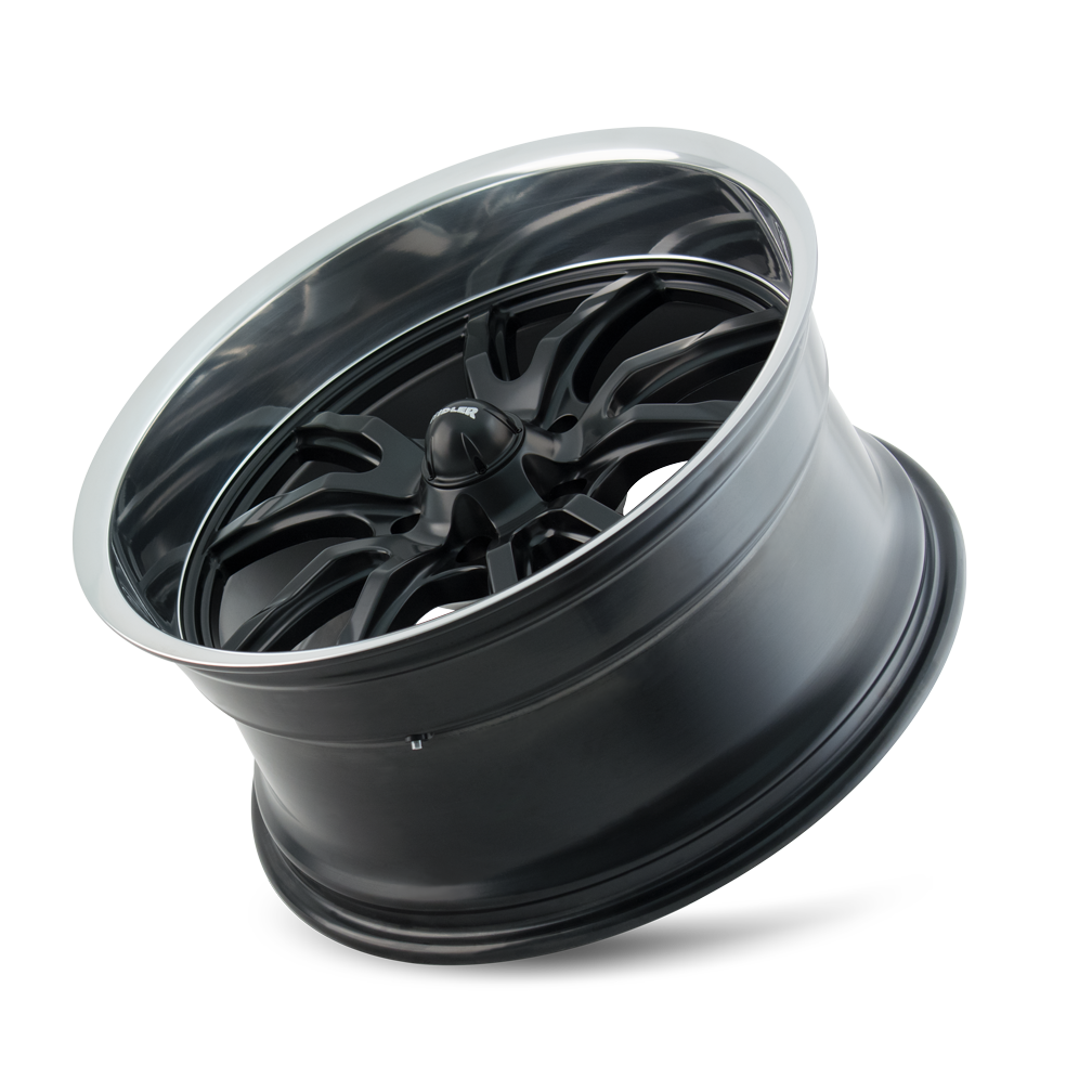 RIDLER 650 650 22X9.5 18 5x120 MATTE BLACK/POLISHED LIP