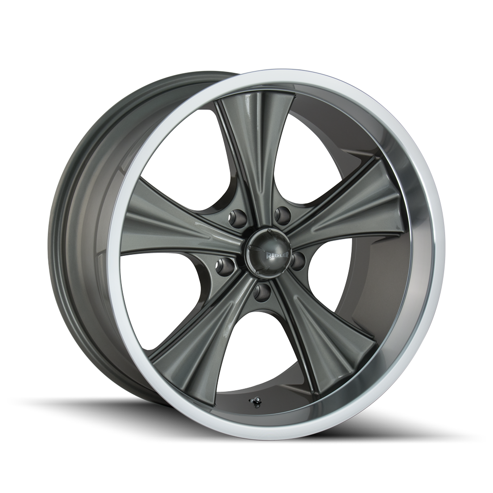 RIDLER 651 651 18X8 0 5x114.3 GREY W/MACHINED LIP