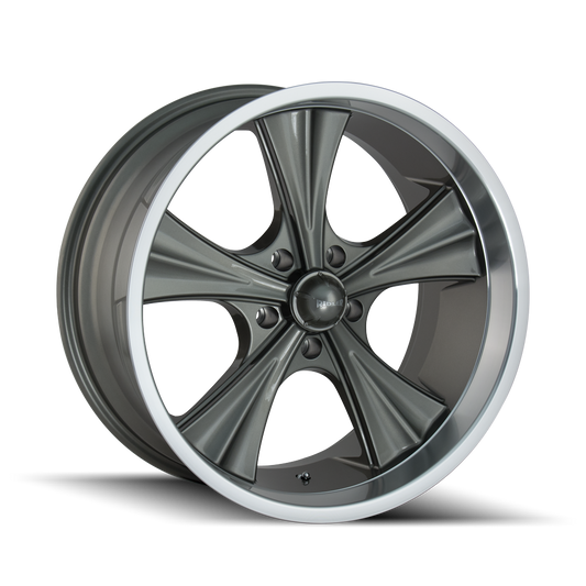 RIDLER 651 651 18X8 0 5x114.3 GREY W/MACHINED LIP