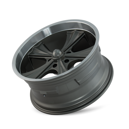 RIDLER 651 651 22X9.5 18 5x115 GREY W/MACHINED LIP