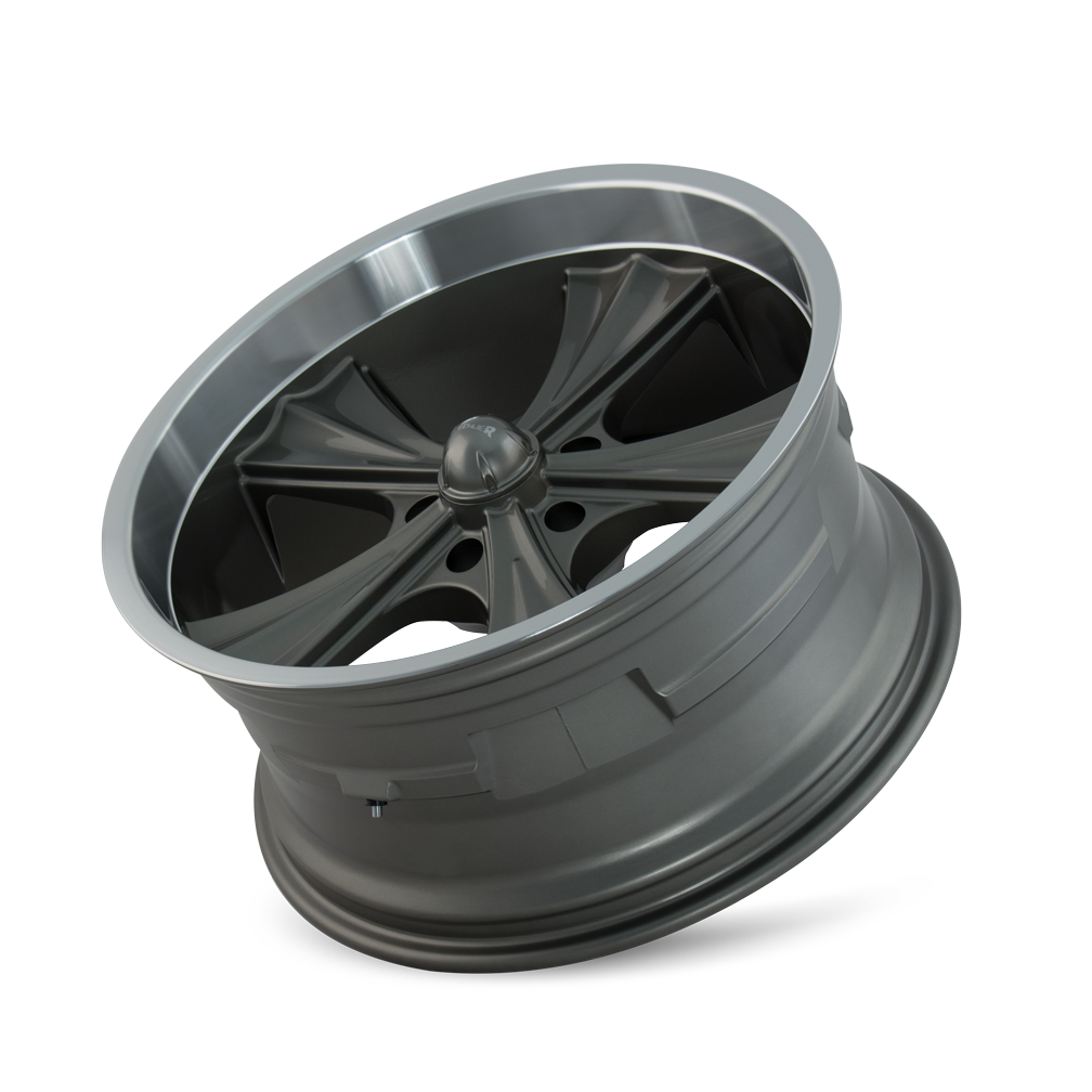 RIDLER 651 651 22X9.5 18 5x114.3 GREY W/MACHINED LIP