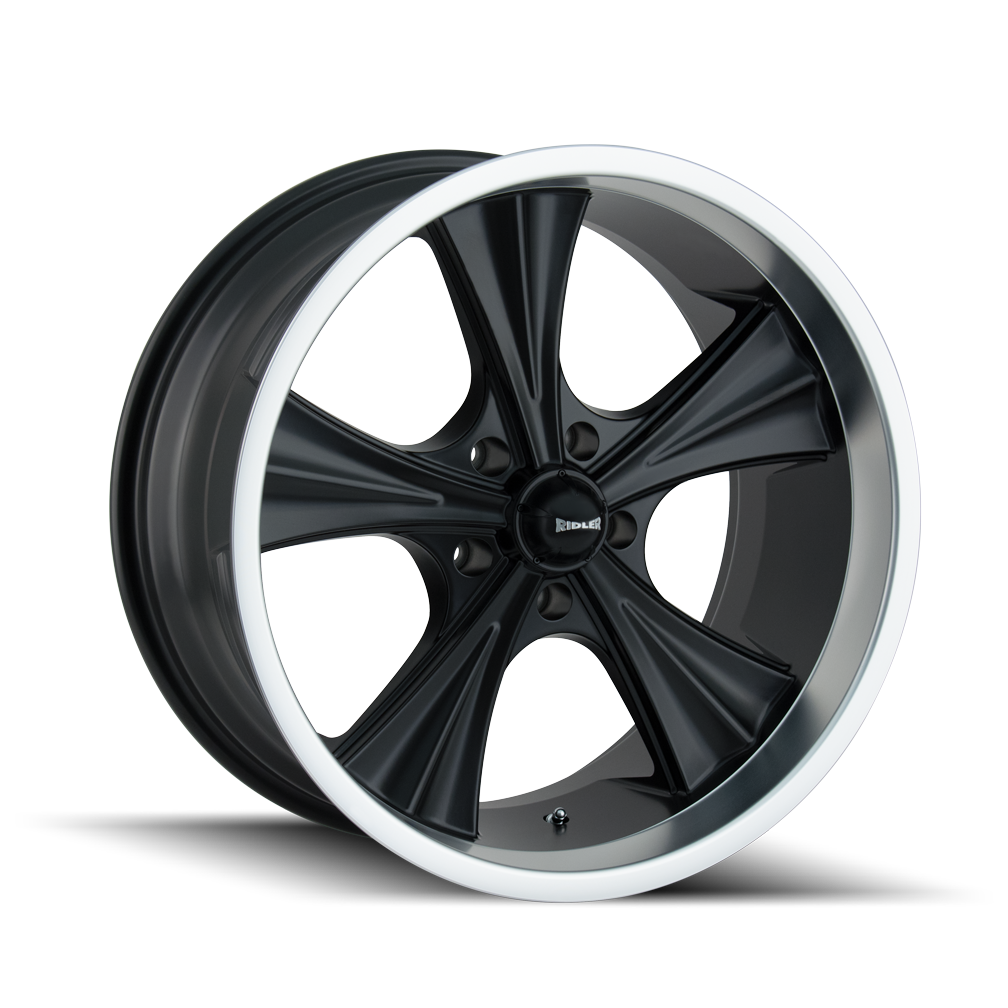 RIDLER 651 651 18X9.5 0 5x120.65 MATTE BLACK/MACHINED LIP