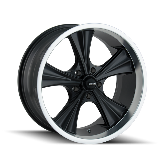 RIDLER 651 651 18X9.5 0 5x120.65 MATTE BLACK/MACHINED LIP