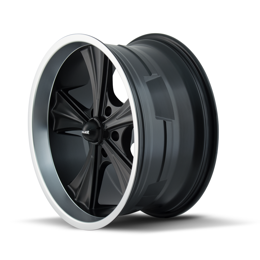 RIDLER 651 651 22X9.5 18 5x115 MATTE BLACK/MACHINED LIP