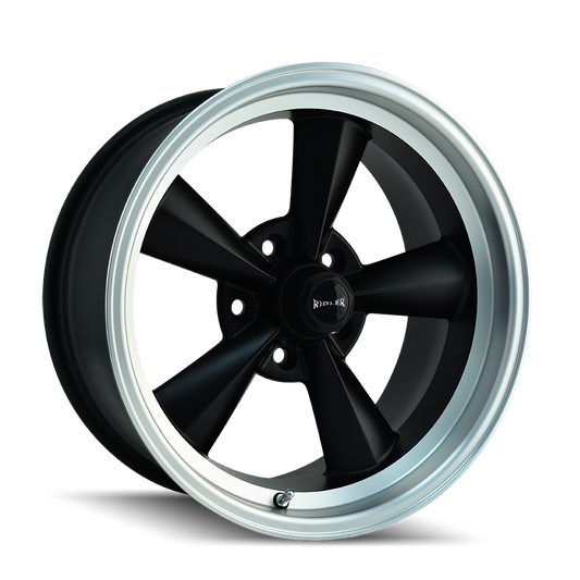 RIDLER 675 675 17X9.5 -5 5x114.3 MATTE BLACK/MACHINED LIP