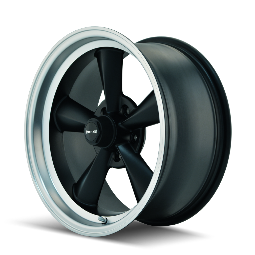 RIDLER 675 675 17X8 0 5x114.3 MATTE BLACK/MACHINED LIP