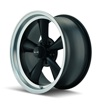 RIDLER 675 675 17X7 0 5x120.65 MATTE BLACK/MACHINED LIP