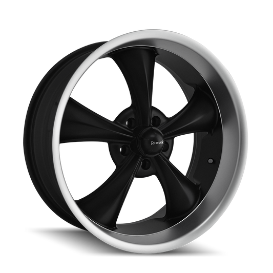 RIDLER 695 695 17X8 0 5x114.3 MATTE BLACK/MACHINED LIP