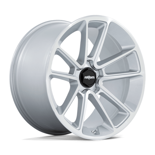 ROTIFORM 1PC R192 BTL 21X9.5 25 5X112 GLOSS SILVER WITH MACHINED FACE