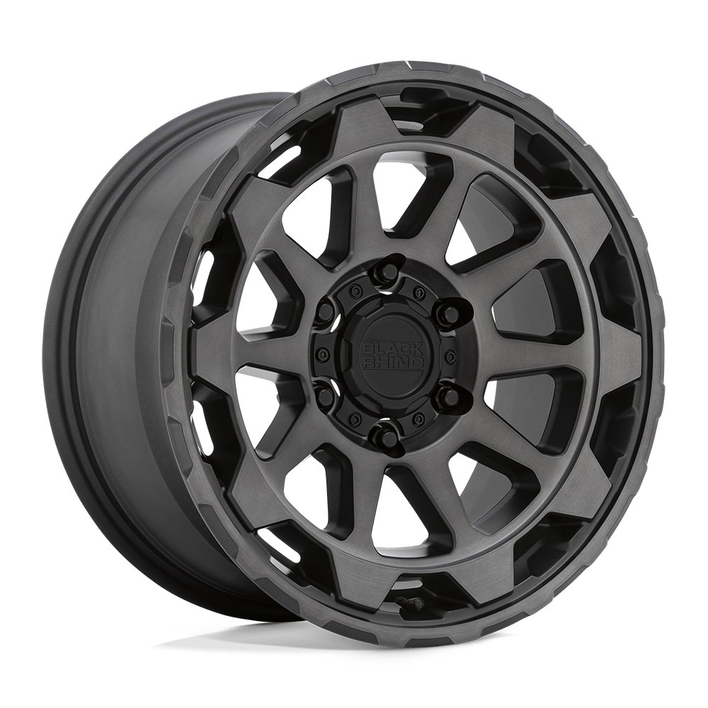 BLACK RHINO ROTOR 20X9 -18 6X139.7 MATTE GUNMETAL WITH BRUSHED TINTED FACE